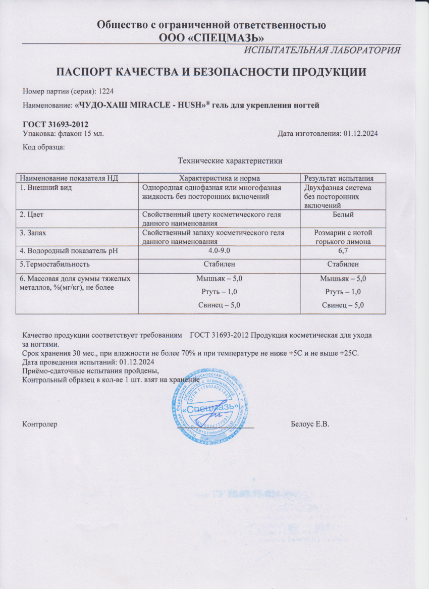 Паспорт №122024